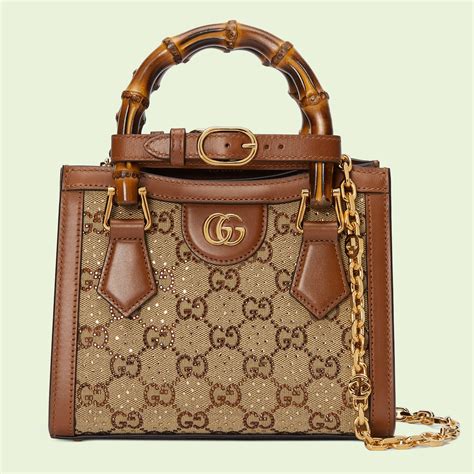 gucci women's diana tote bag|diana bag gucci measurements.